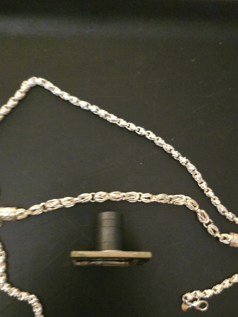 925 Sterling Silver Byzantine Chain Set – Necklace & Bracelet - Picture 4 of 4